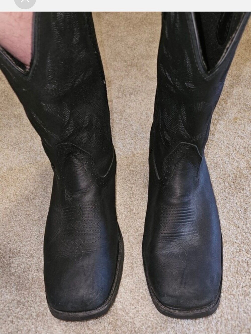 Wolverine Black Men's Western Work Cowboy Boots - Picture 10 of 11